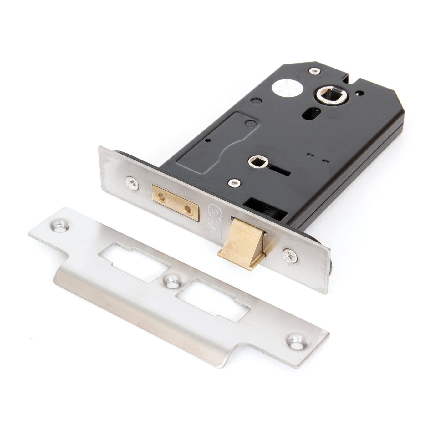 From The Anvil 91111 - SS 5" Horizontal Bathroom Lock  #finish_stainless-steel