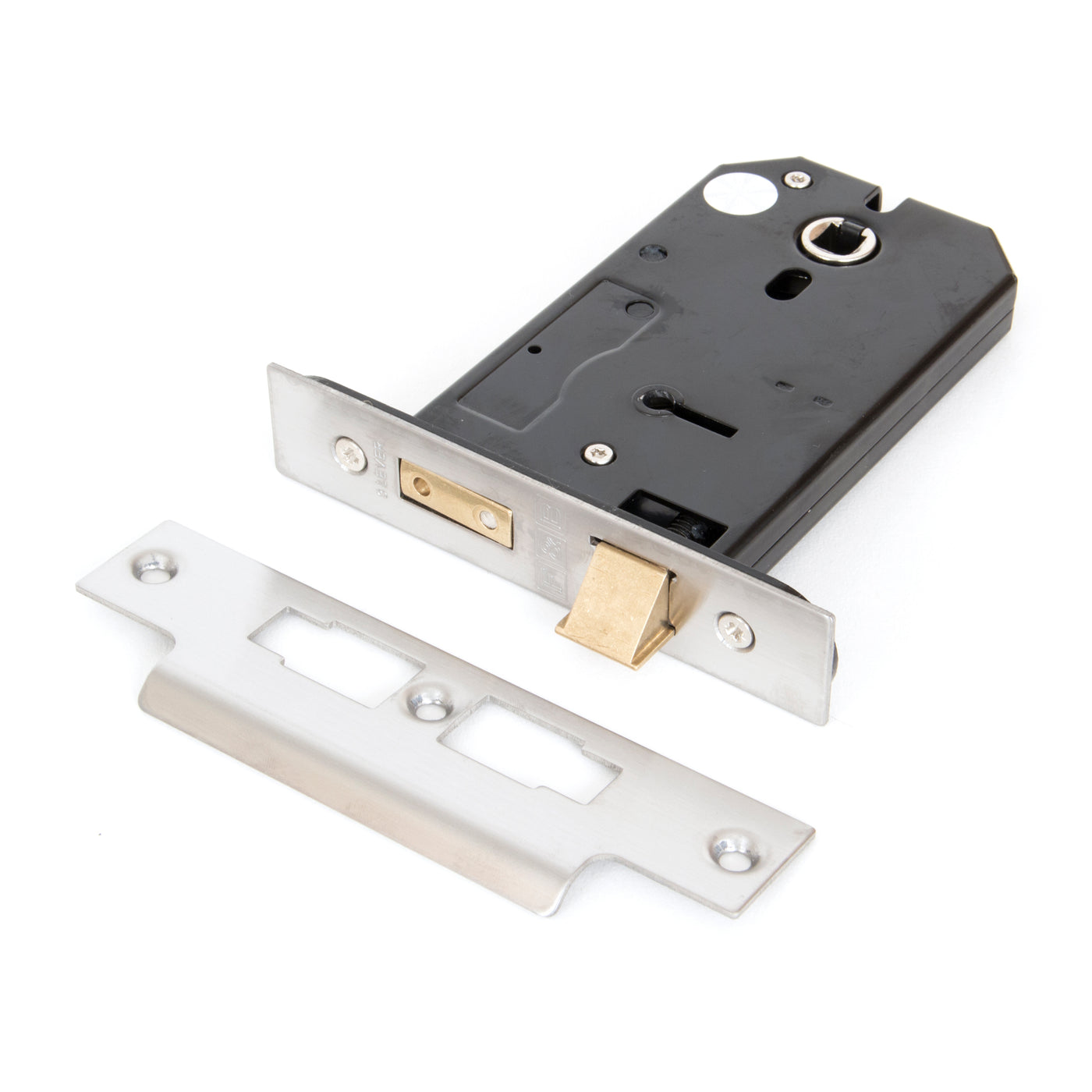 From The Anvil 91112 - SS 5" Horizontal 3 Lever Sash Lock  #finish_stainless-steel