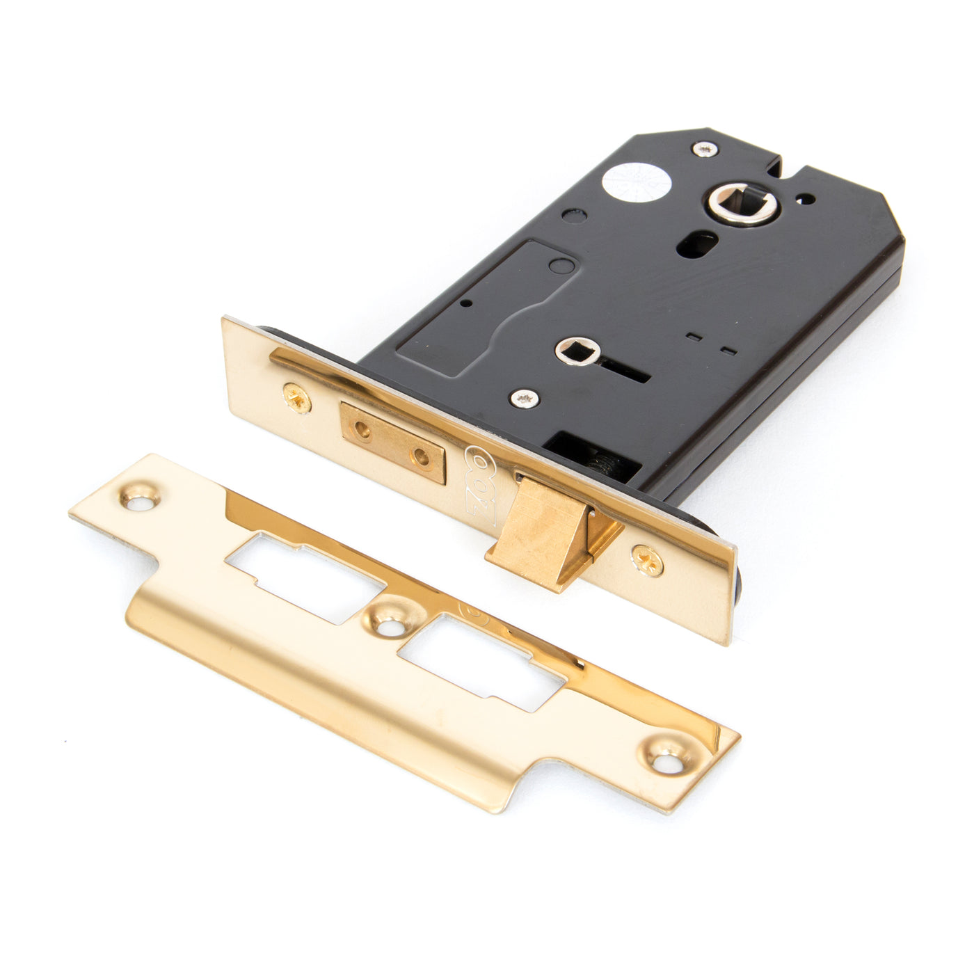 From The Anvil 91114 - PVD 5" Horizontal Bathroom Lock  #finish_pvd-brass