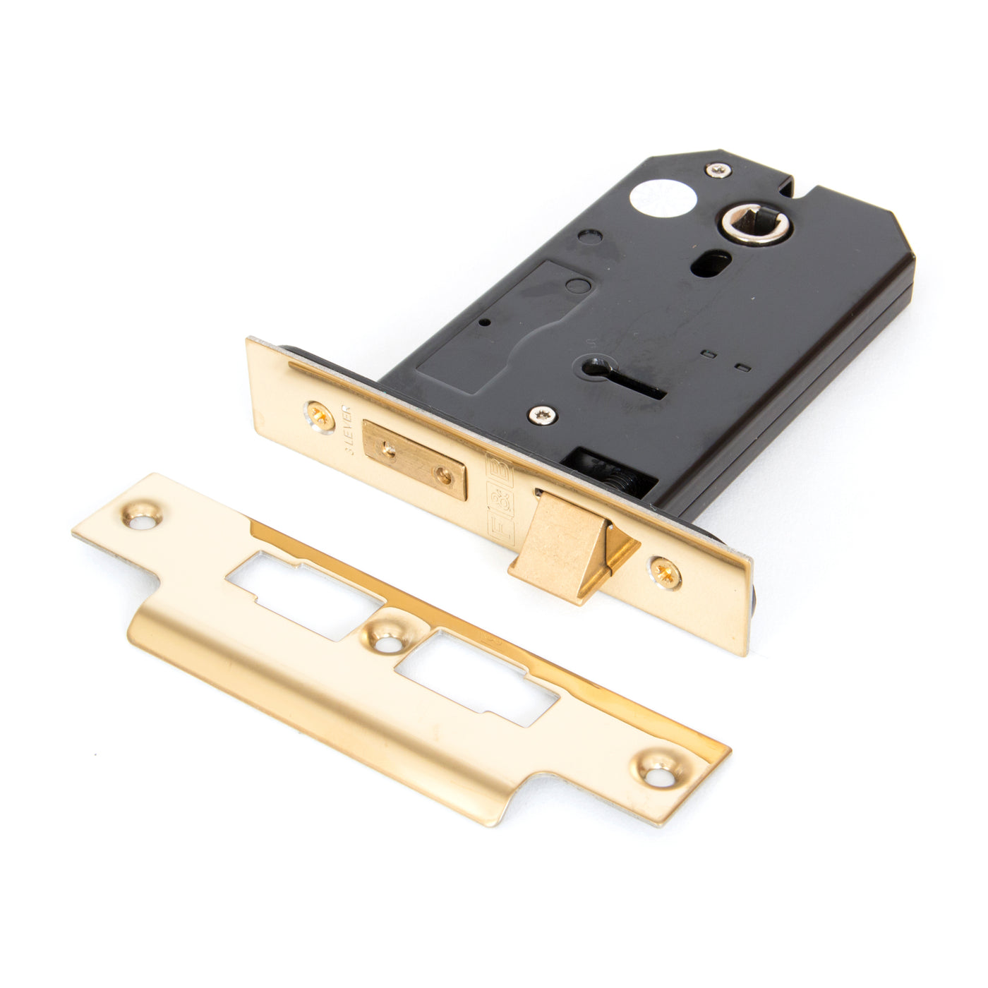 From The Anvil 91115 - PVD 5" Horizontal 3 Lever Sash Lock  #finish_pvd-brass