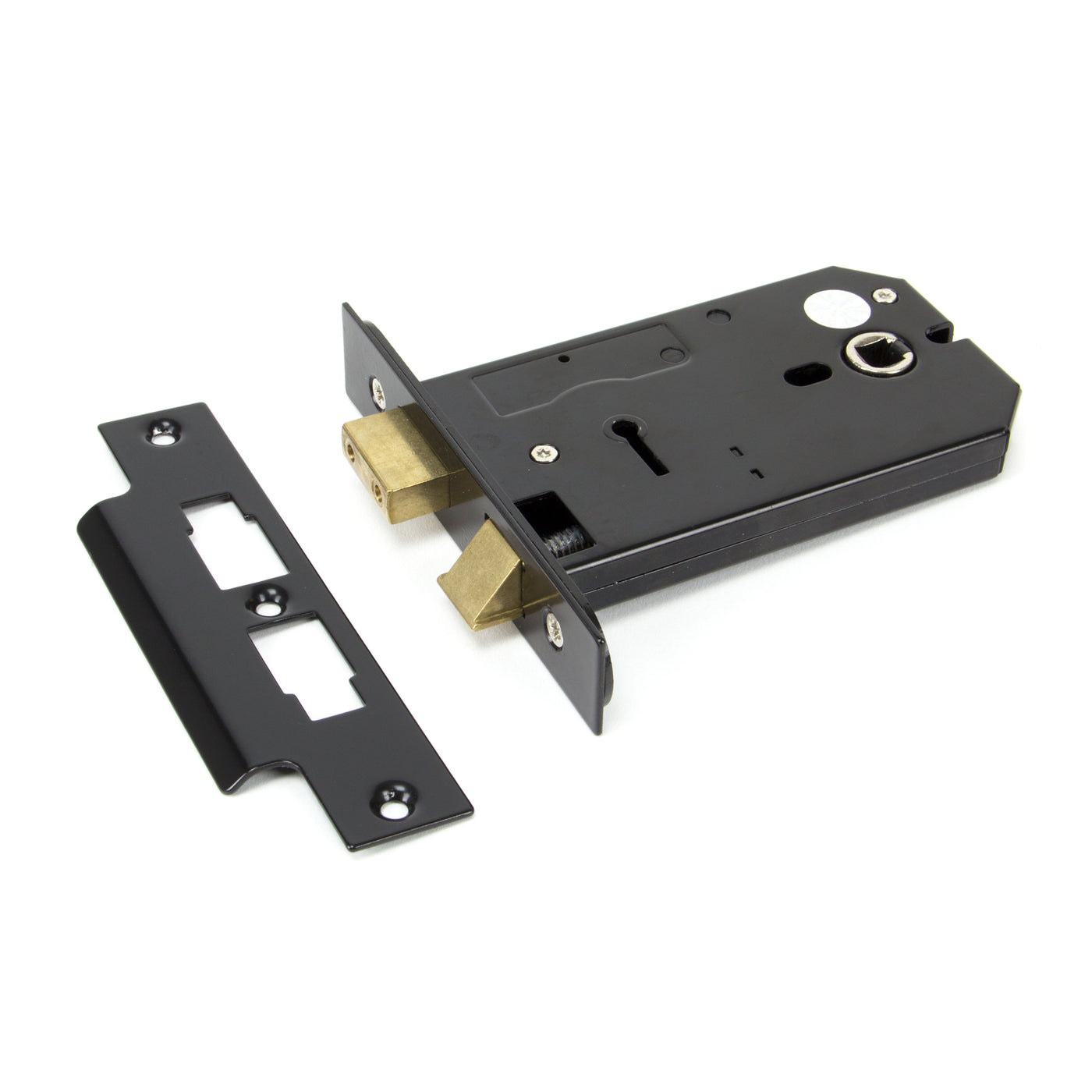 From The Anvil 91116 - Black 5" Horizontal 3 Lever Sash Lock  #finish_black