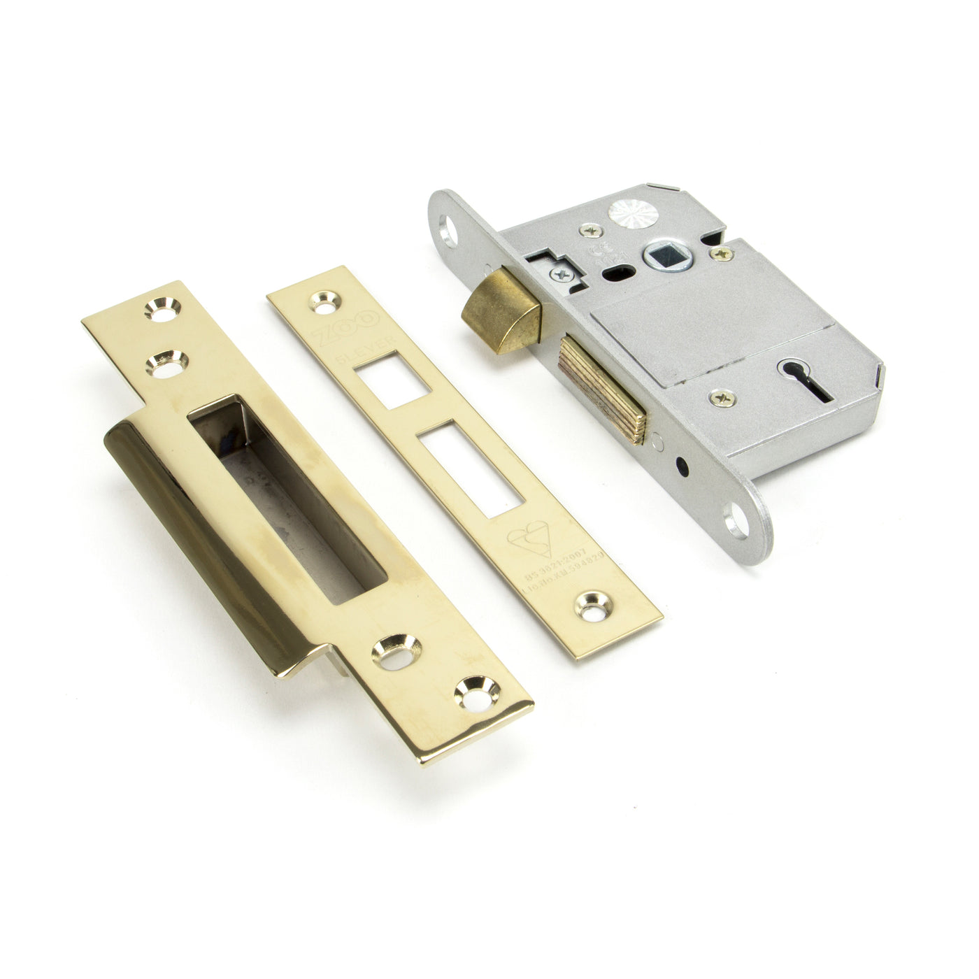 From The Anvil 91120 - PVD 2½" 5 Lever BS Sash Lock #finish_pvd-brass