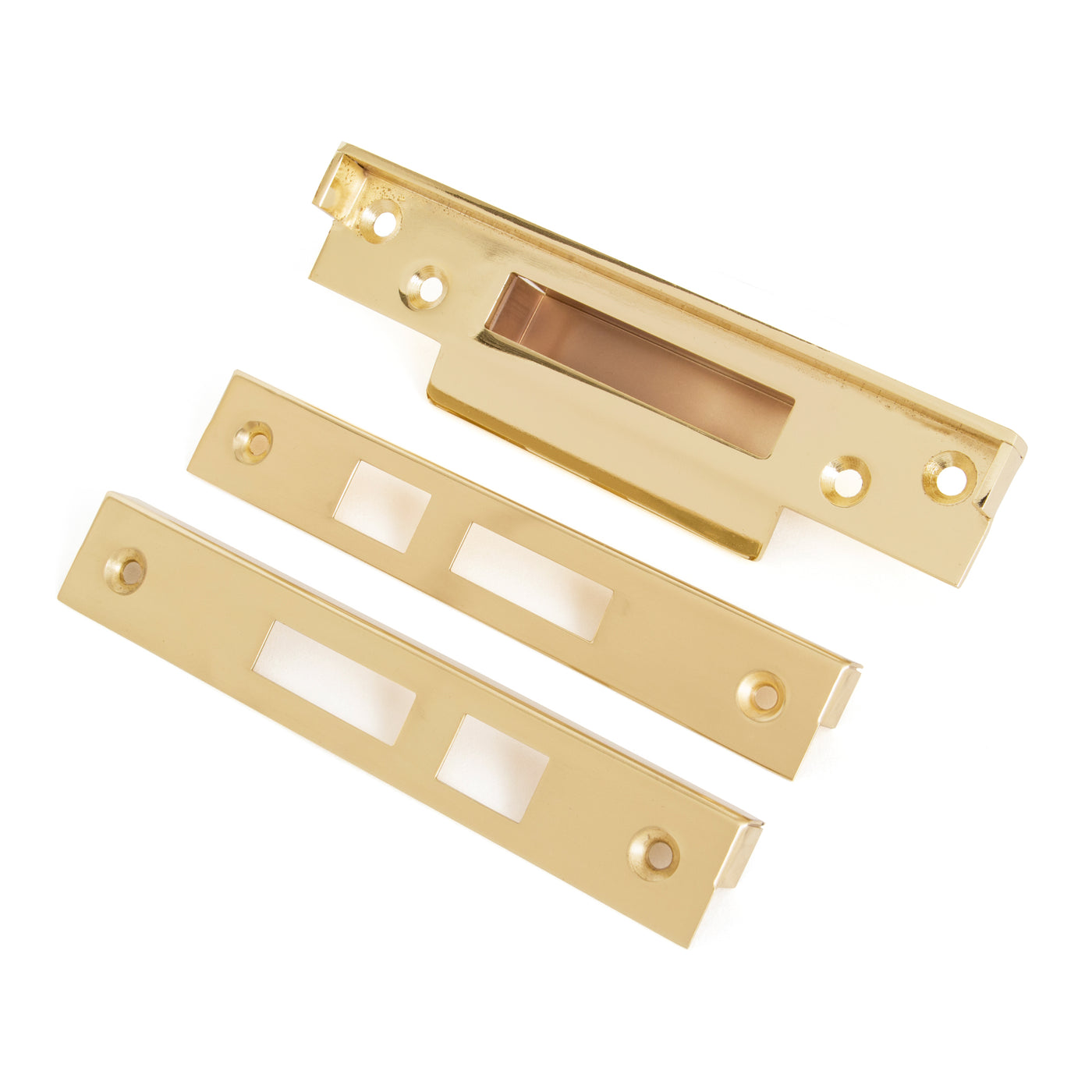 From The Anvil 91122 - Electro Brassed ½" Rebate Kit for Sash Lock #finish_electro-brass