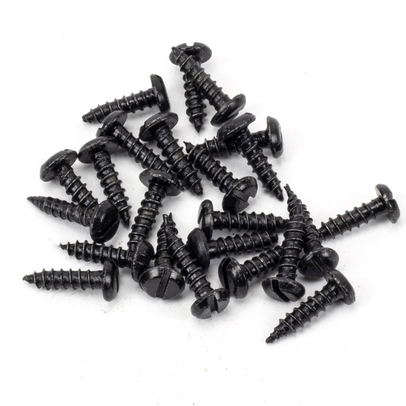 From The Anvil 91156 - Black 6x½" Round Head Screws (25) #finish_black