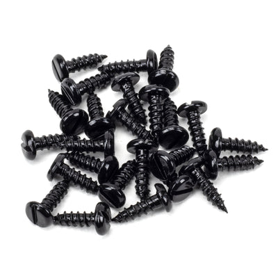 From The Anvil 91163 - Black 8x½" Round Head Screws (25) #finish_black