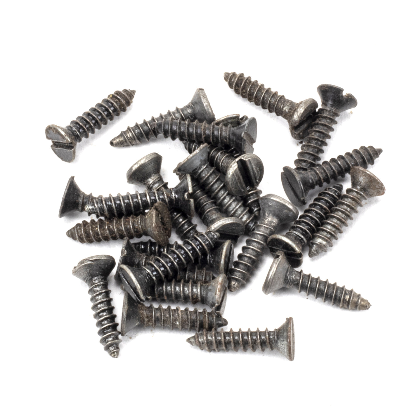 From The Anvil 91187 - Pewter 4x½" Countersunk Screws (25) #finish_pewter-patina