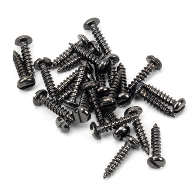 From The Anvil 91222 - Dark Stainless Steel 4x½" Round Head Screws (25) #finish_dark-stainless-steel