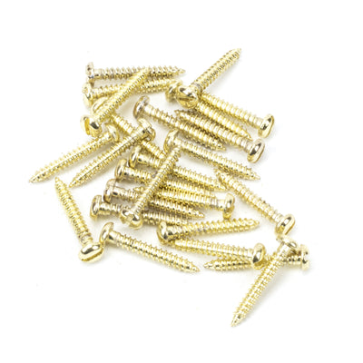 From The Anvil 91256 - Polished Brass SS 4x½" Round Head Screws (25) #finish_polished-brass