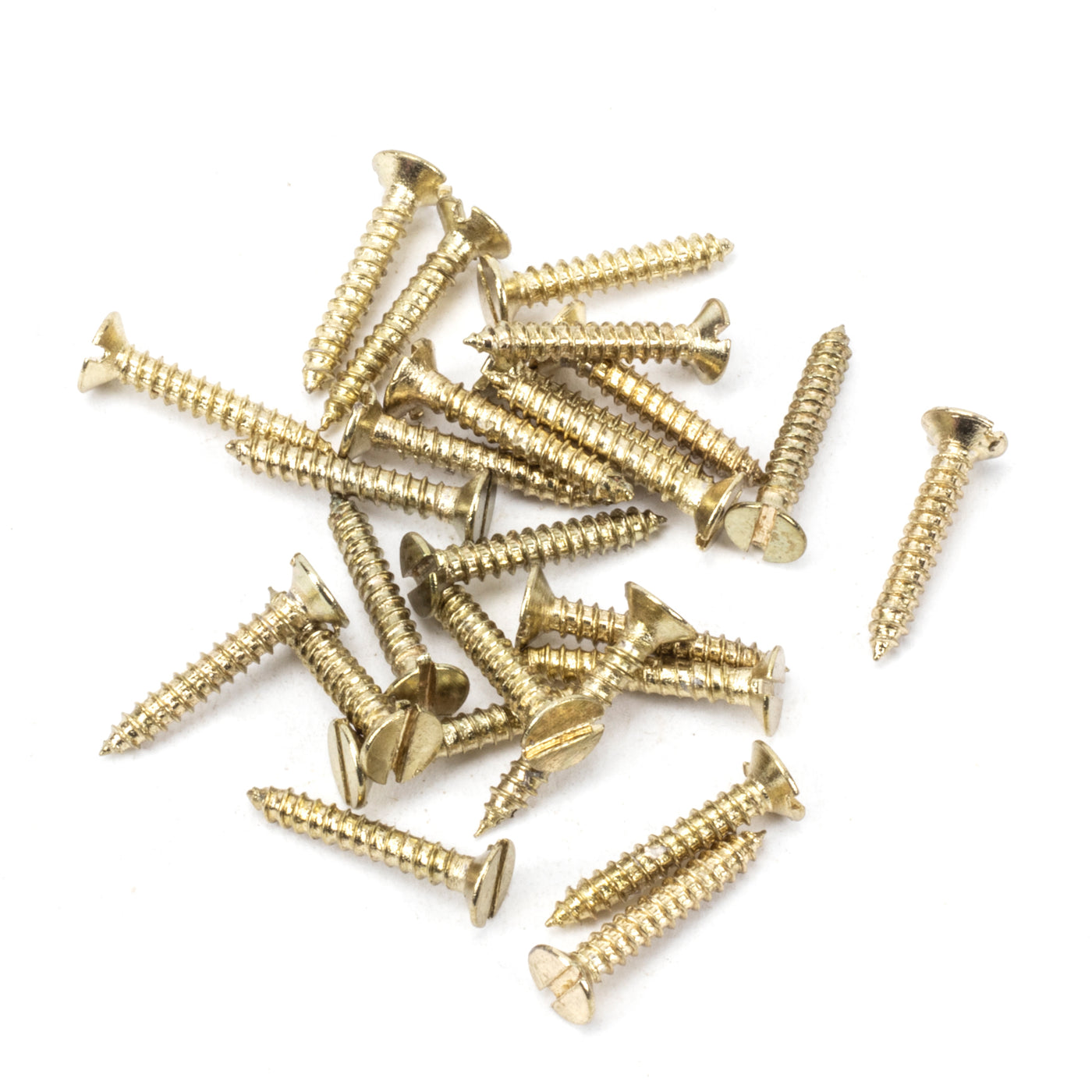 From The Anvil 91260 - Polished Brass SS 4x¾" Countersunk Screws (25) #finish_polished-brass