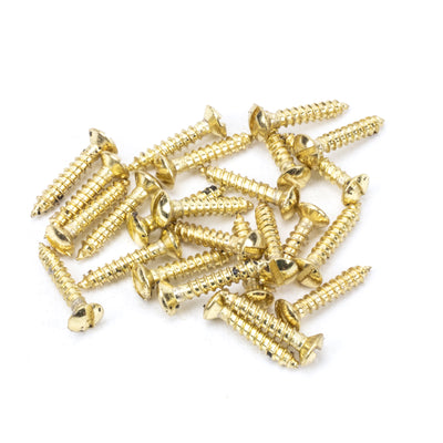 From The Anvil 91264 - Polished Brass SS 6x¾" Countersunk Raised Head Screws (25) #finish_polished-brass