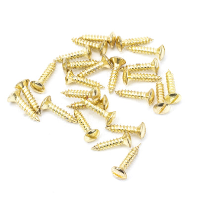 From The Anvil 91266 - Polished Brass SS 8x¾" Countersunk Raised Head Screws (25) #finish_polished-brass