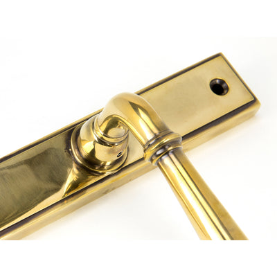 From The Anvil 91413 - Aged Brass Newbury Slimline Lever Espag. Lock Set