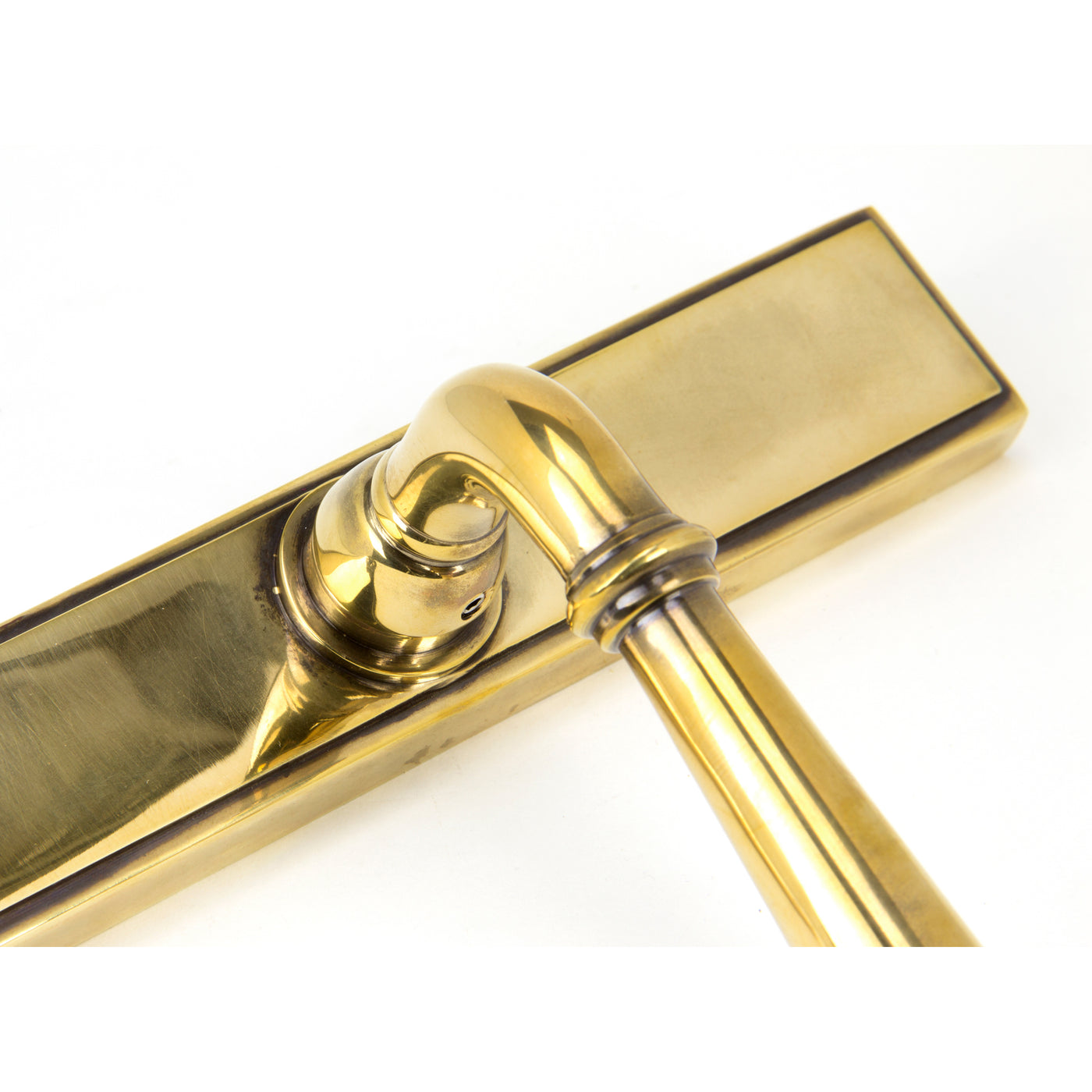 From The Anvil 91413 - Aged Brass Newbury Slimline Lever Espag. Lock Set