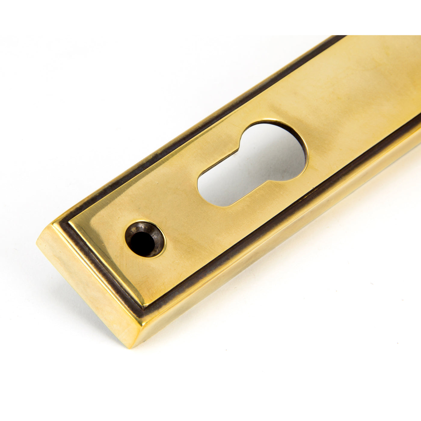 From The Anvil 91413 - Aged Brass Newbury Slimline Lever Espag. Lock Set