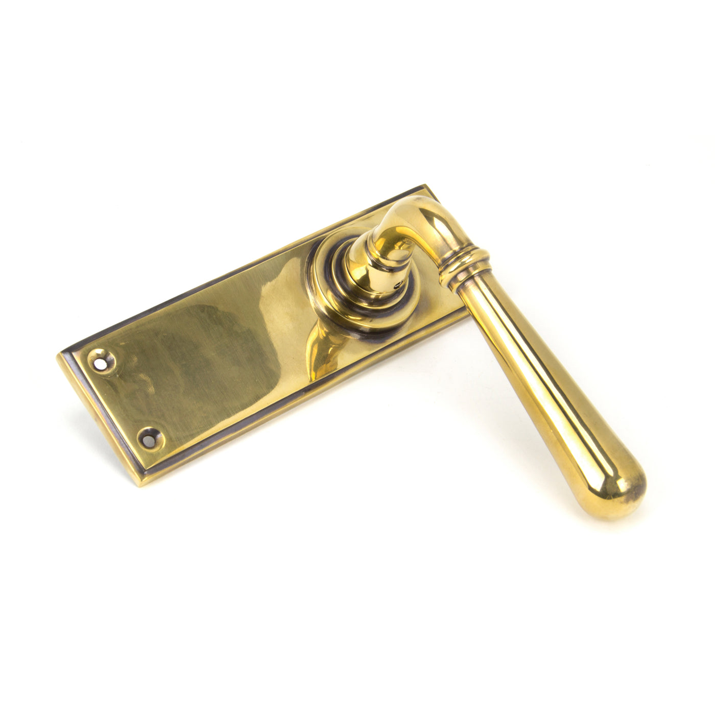 From The Anvil 91415 - Aged Brass Newbury Lever Latch Set