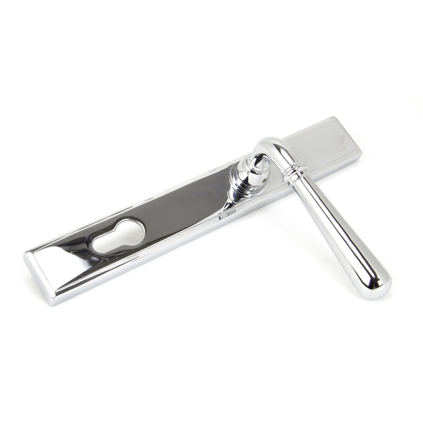 From The Anvil 91420 - Polished Chrome Newbury Slimline Lever Espag. Lock Set