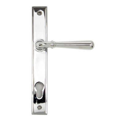 From The Anvil 91420 - Polished Chrome Newbury Slimline Lever Espag. Lock Set #finish_polished-chrome