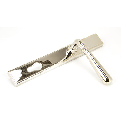 From The Anvil 91427 - Polished Nickel Newbury Slimline Lever Espag. Lock Set