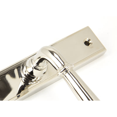 From The Anvil 91427 - Polished Nickel Newbury Slimline Lever Espag. Lock Set