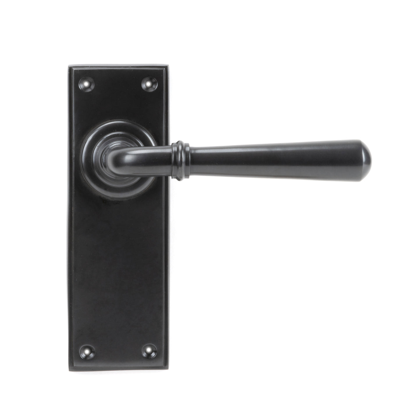 From The Anvil 91436 - Aged Bronze Newbury Lever Latch Set #finish_aged-bronze