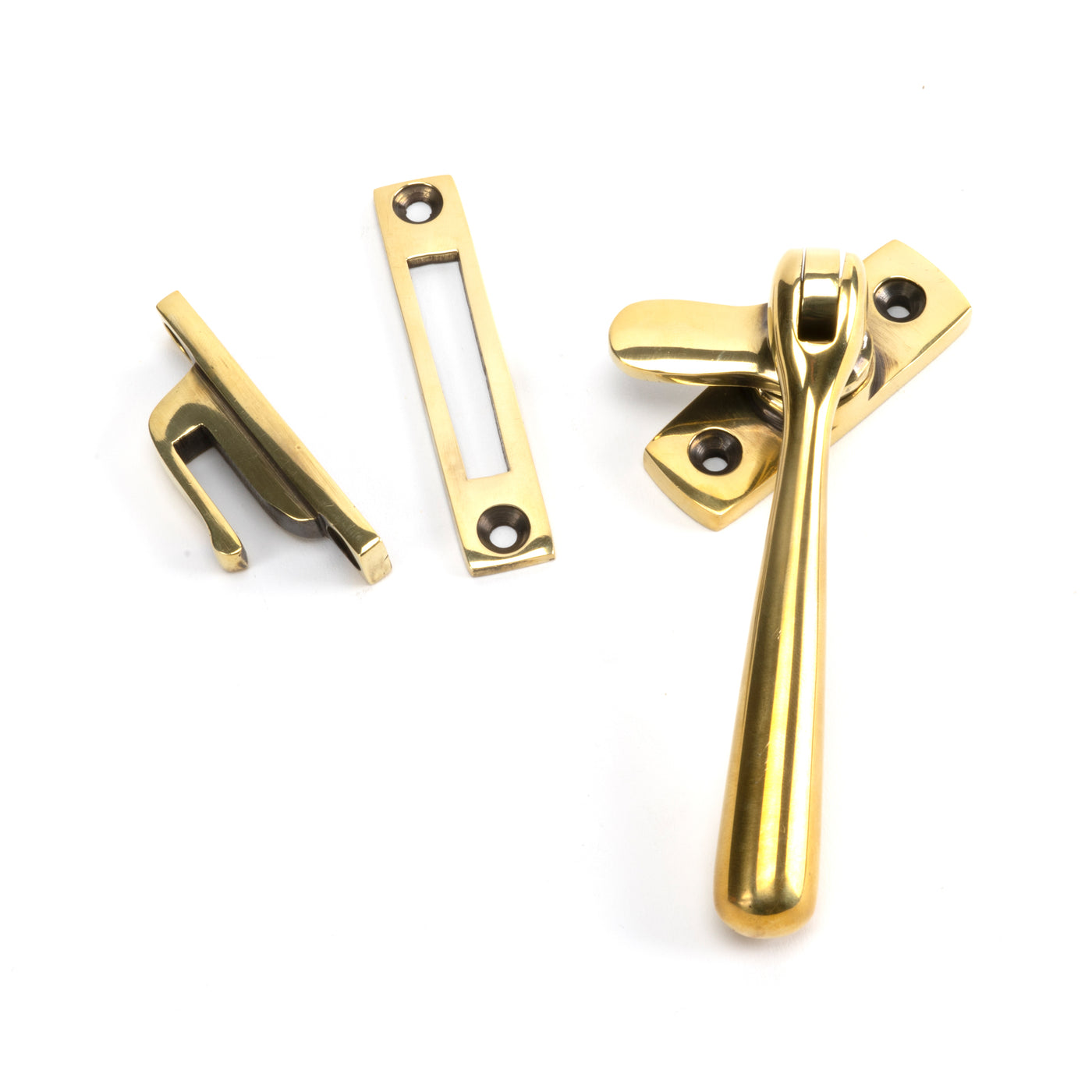 From The Anvil 91441 - Aged Brass Locking Newbury Fastener #finish_aged-brass