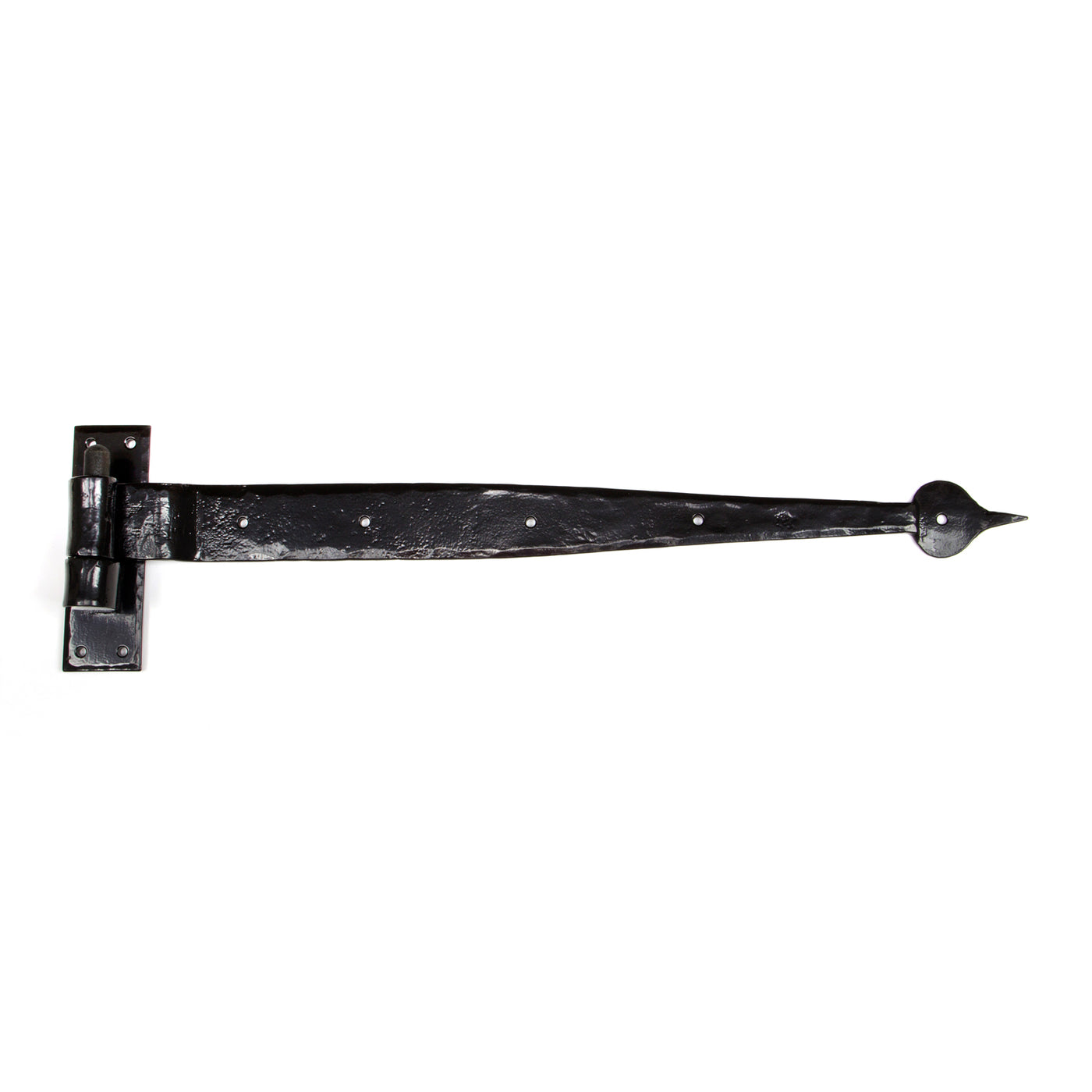 From The Anvil 91473 - Black 24" Hook & Band Hinge - Cranked (pair)