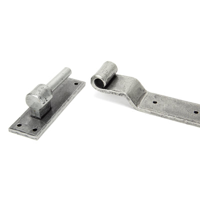 From The Anvil 91474 - Pewter 24" Hook & Band Hinge - Cranked (pair)