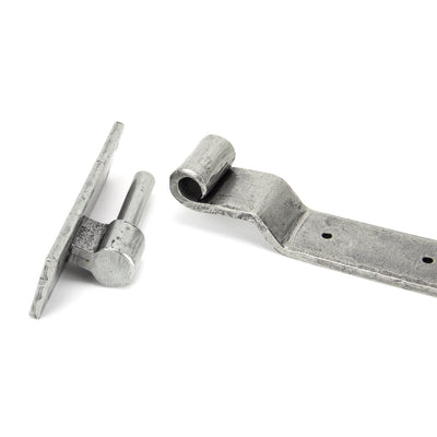 From The Anvil 91474 - Pewter 24" Hook & Band Hinge - Cranked (pair)