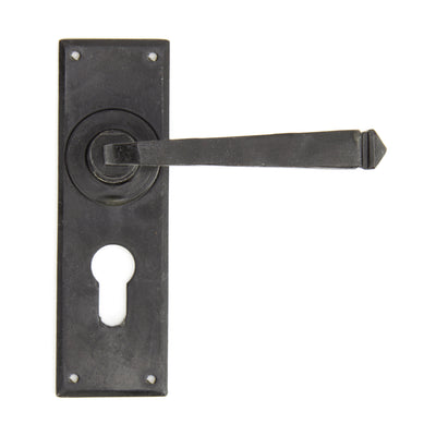 From The Anvil 91482 - External Beeswax Avon Lever Euro Lock Set #finish_beeswax-external