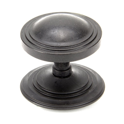 From The Anvil 91486 - External Beeswax Art Deco Centre Door Knob  #finish_beeswax-external