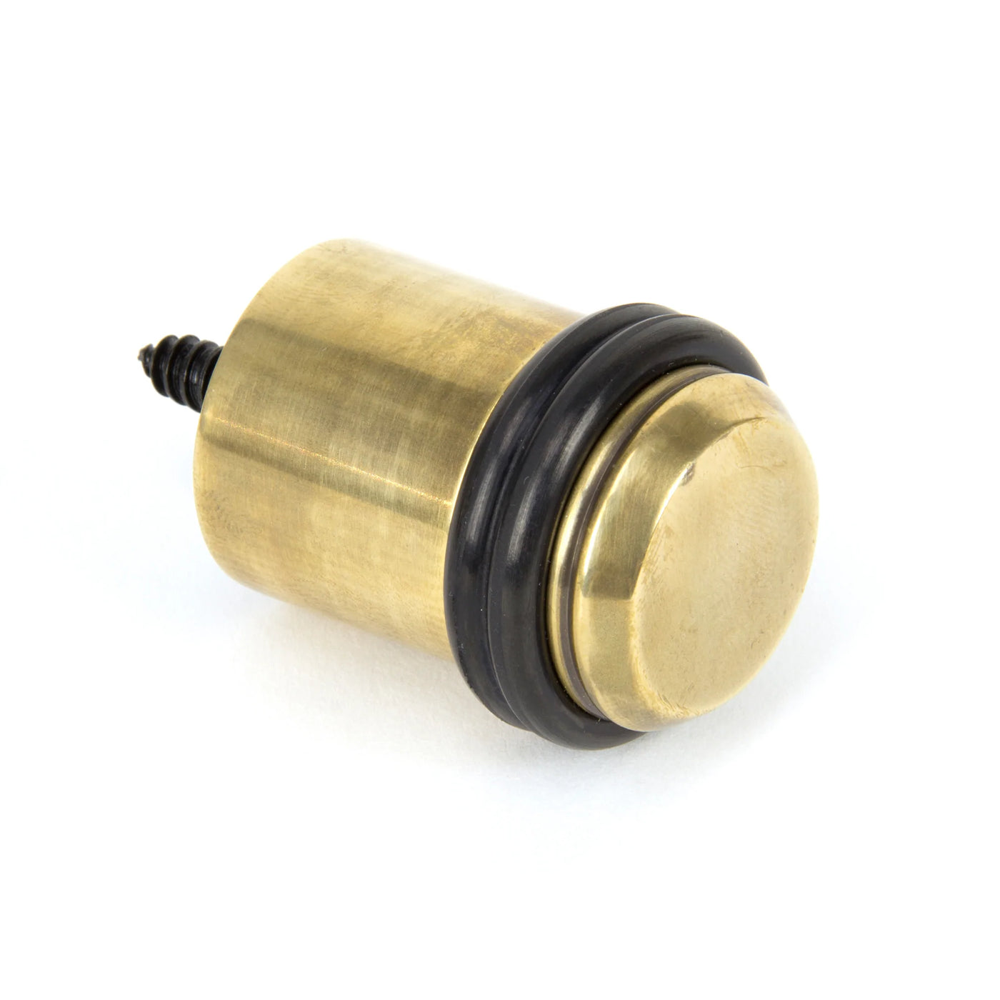 From The Anvil 91514 - Aged Brass Floor Mounted Door Stop  #finish_aged-brass