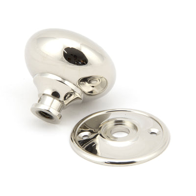 From The Anvil 91530 - Polished Nickel 57mm Mushroom Mortice/Rim Knob Set