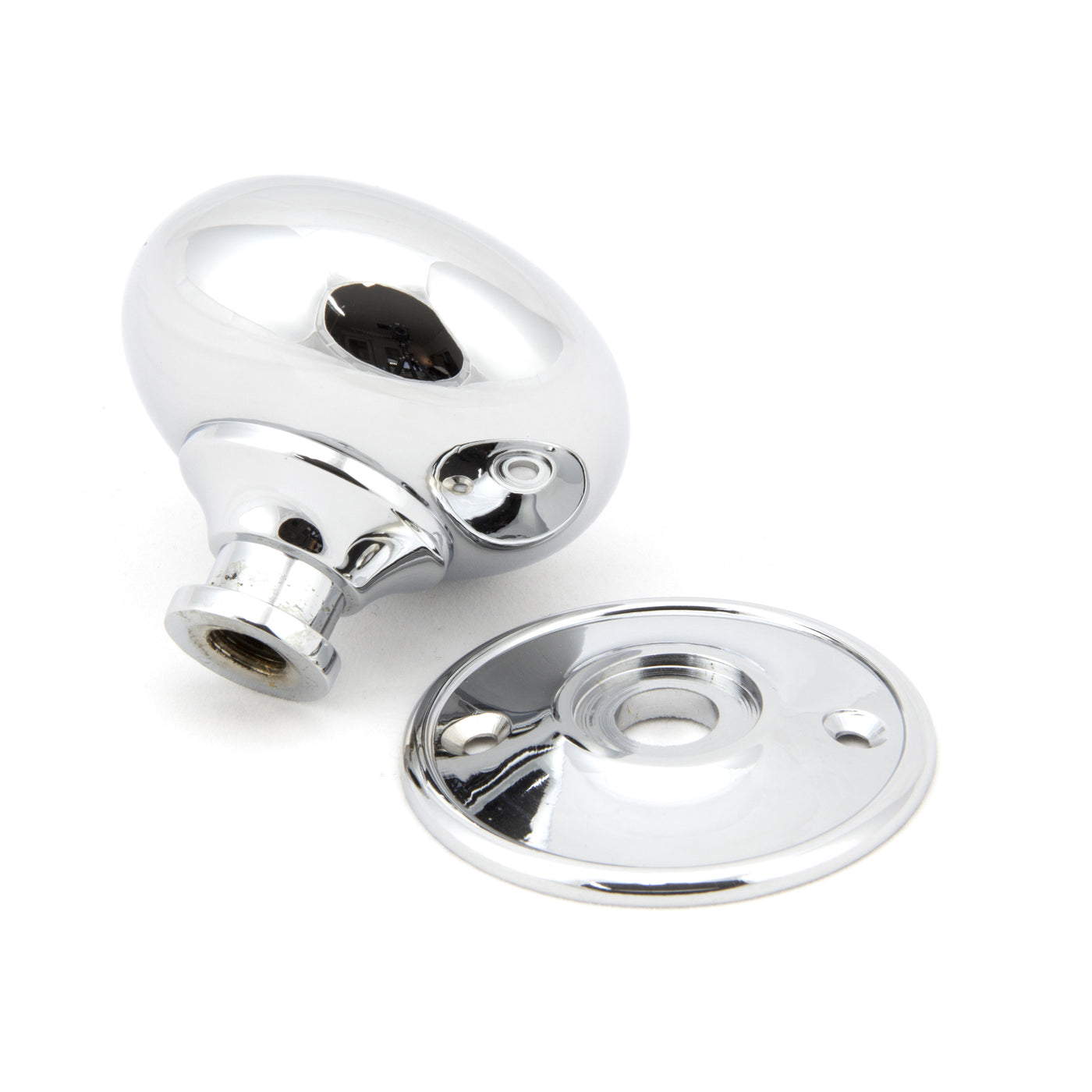 From The Anvil 91532 - Polished Chrome 57mm Mushroom Mortice/Rim Knob Set