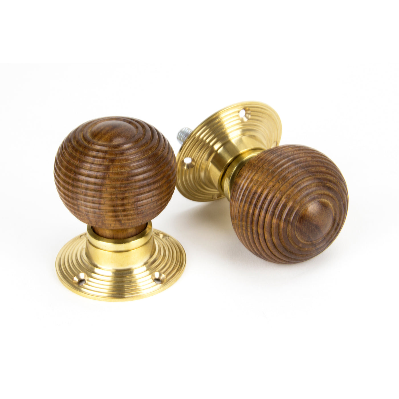 From The Anvil 91792 - Rosewood and PB Cottage Mortice/Rim Knob Set - Small  #finish_rosewood