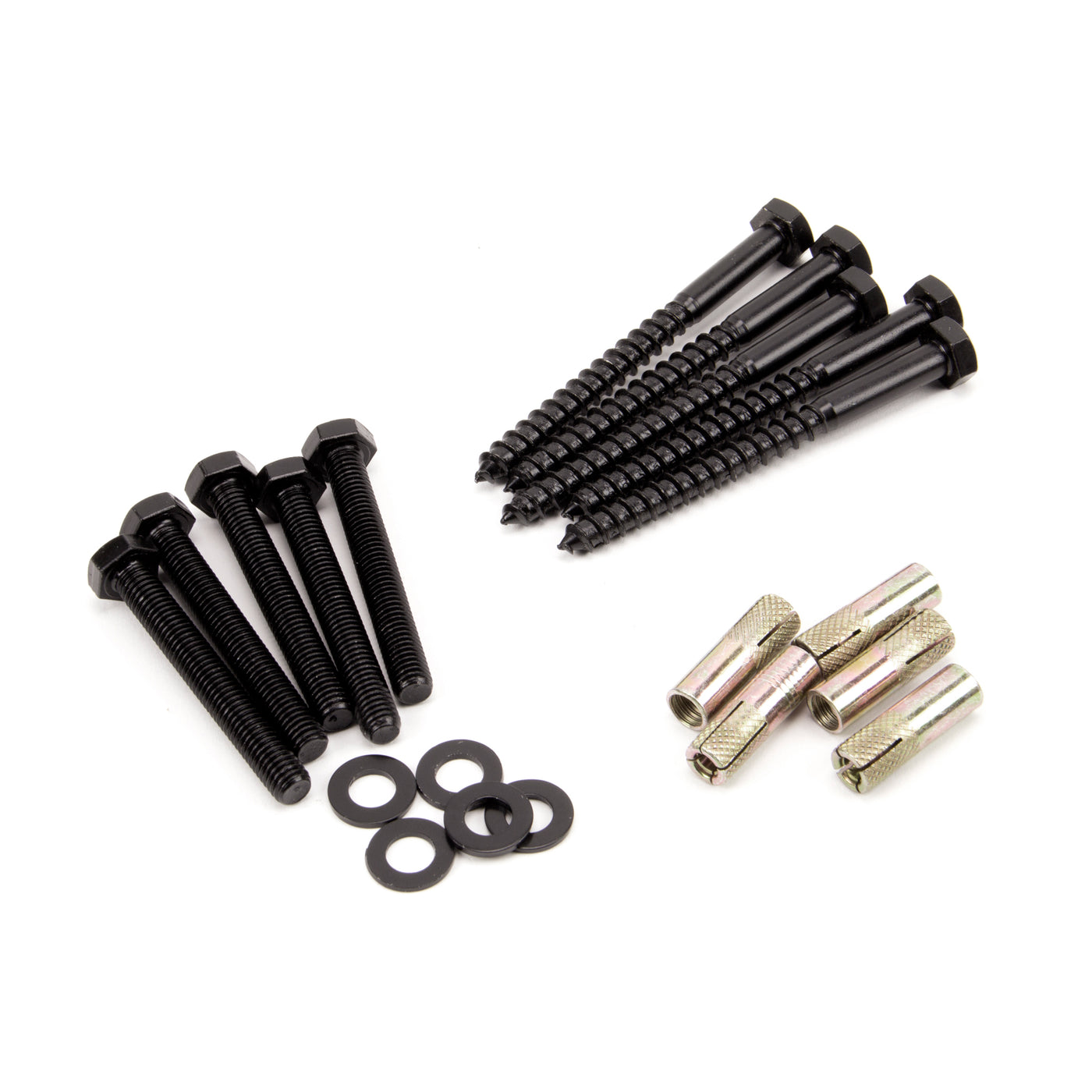 From The Anvil 91793 - 100kg Black Sliding Door Hardware Kit (2m Track) #track-length_2mtrs