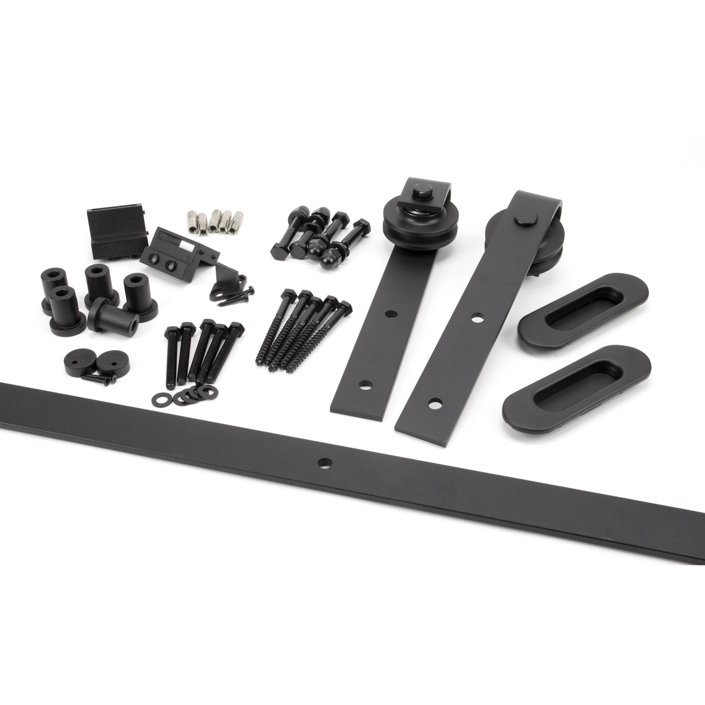 From The Anvil 91793 - 100kg Black Sliding Door Hardware Kit (2m Track)  #track-length_2mtrs