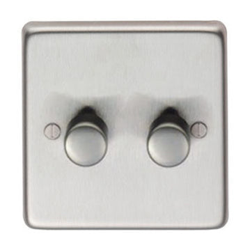 From The Anvil 91811 - SSS Double LED Dimmer Switch #finish_satin-stainless-steel