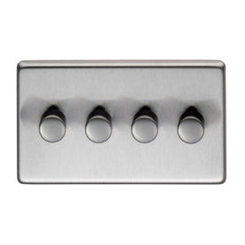 From The Anvil 91817 - SSS Quad LED Dimmer Switch #finish_satin-stainless-steel