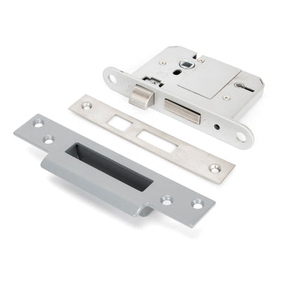 From The Anvil 91826 - SS 3" 5 Lever BS Sashlock KA #finish_stainless-steel