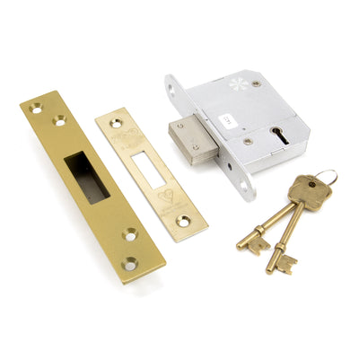 From The Anvil 91831 - PVD 2½" 5 Lever BS Deadlock #finish_pvd-brass