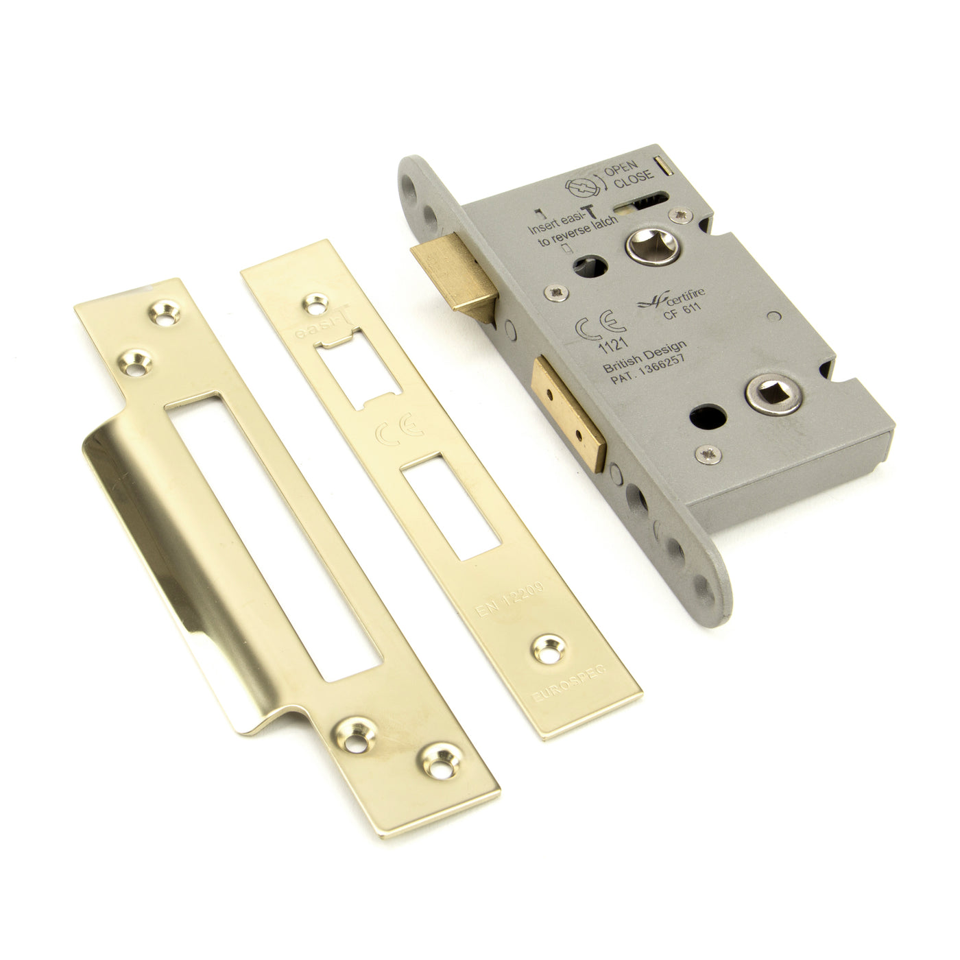 From The Anvil 91835 - PVD 2½" Heavy Duty Bathroom Mortice Lock #finish_pvd-brass