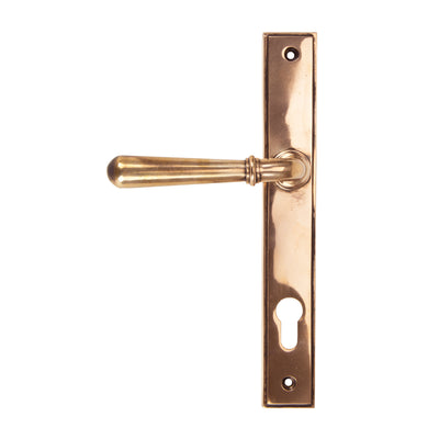 From The Anvil 91918 - Polished Bronze Newbury Slimline Lever Espag. Lock #finish_polished-bronze