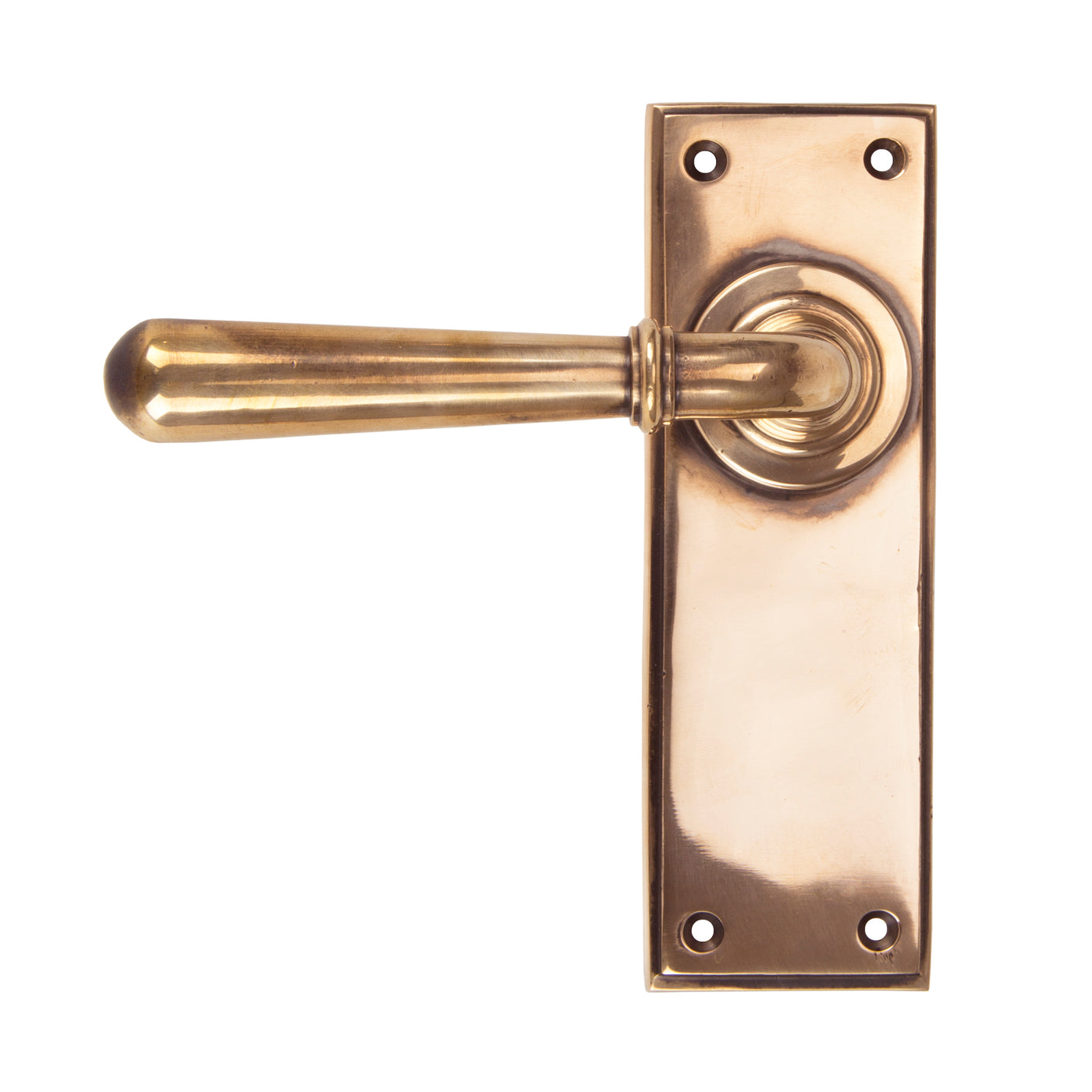 From The Anvil 91920 - Polished Bronze Newbury Lever Latch Set #finish_polished-bronze