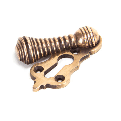 From The Anvil 91929 - Polished Bronze Beehive Escutcheon #finish_polished-bronze