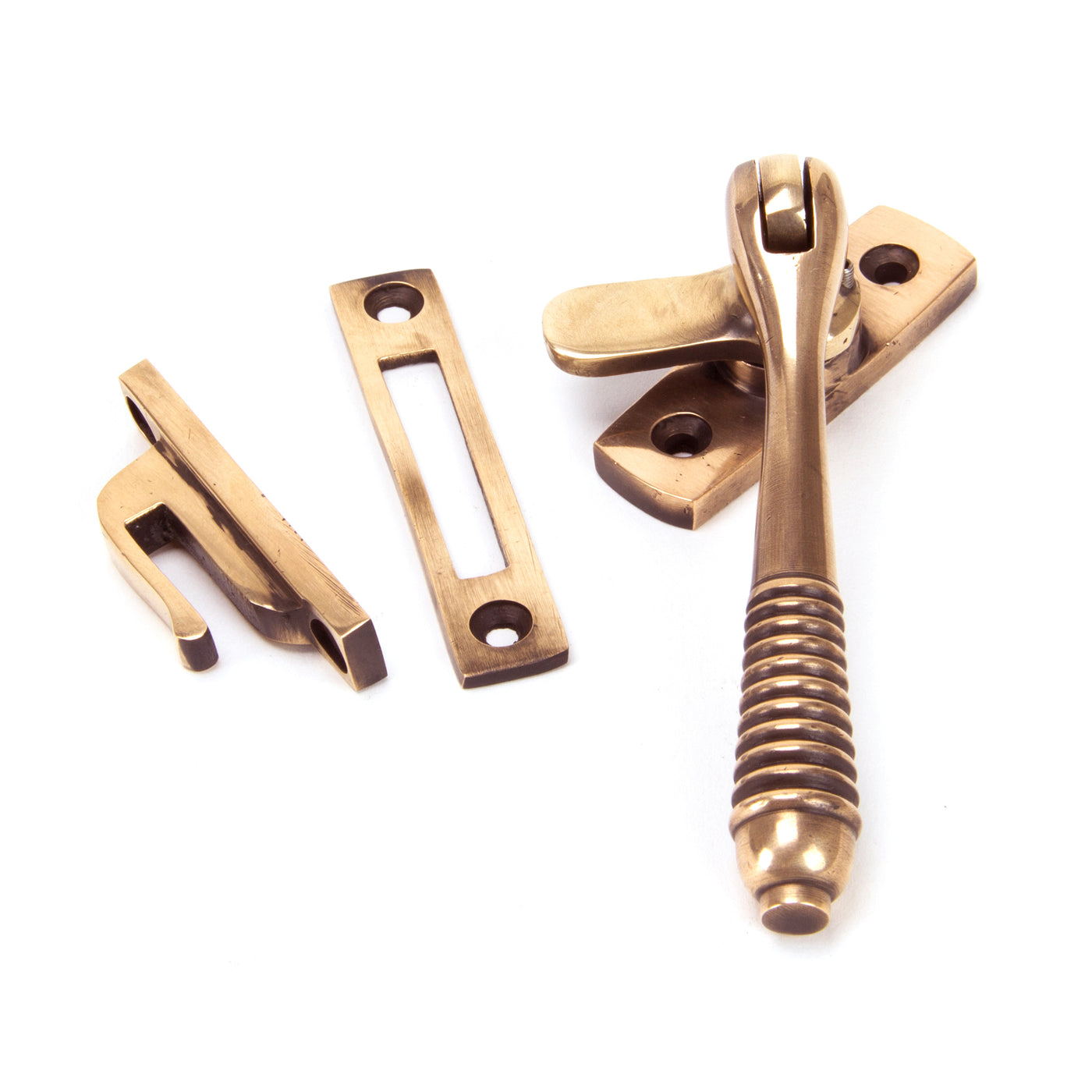 From The Anvil 91944 - Polished Bronze Locking Reeded Fastener #finish_polished-bronze