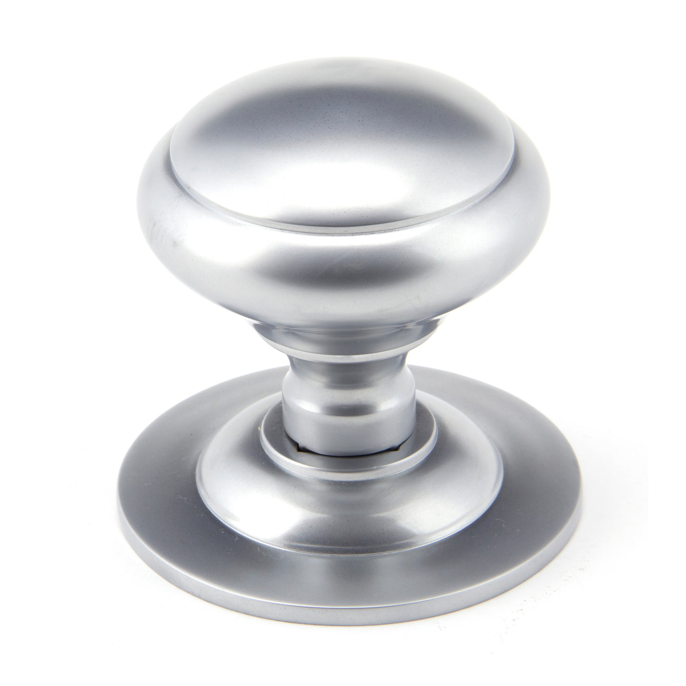 From The Anvil 91979 - Satin Chrome Round Centre Door Knob  #finish_satin-chrome