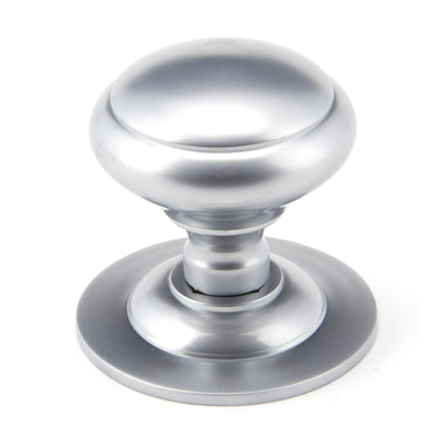 From The Anvil 91979 - Satin Chrome Round Centre Door Knob  #finish_satin-chrome