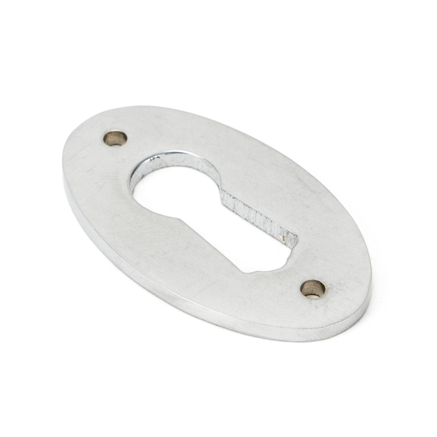 From The Anvil 91985 - Satin Chrome Oval Escutcheon  #finish_satin-chrome