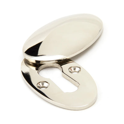 From The Anvil 91989 - Polished Nickel Oval Escutcheon & Cover #finish_polished-nickel