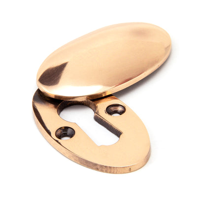 From The Anvil 91992 - Polished Bronze Oval Escutcheon & Cover #finish_polished-bronze